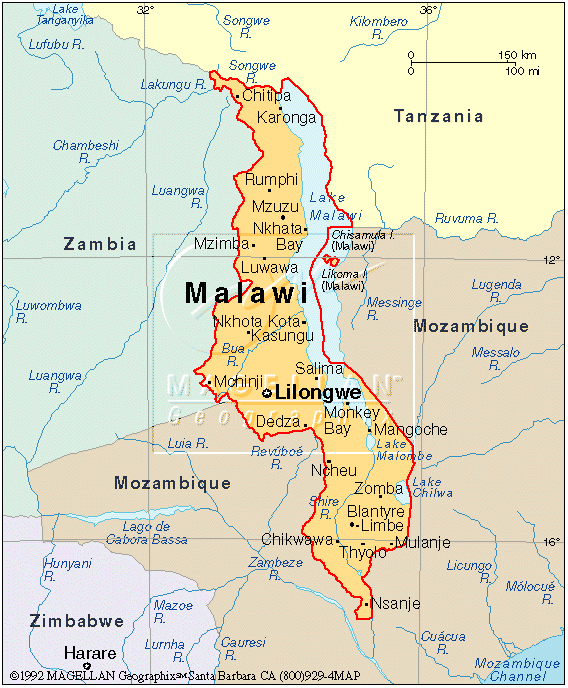 Malawi Map